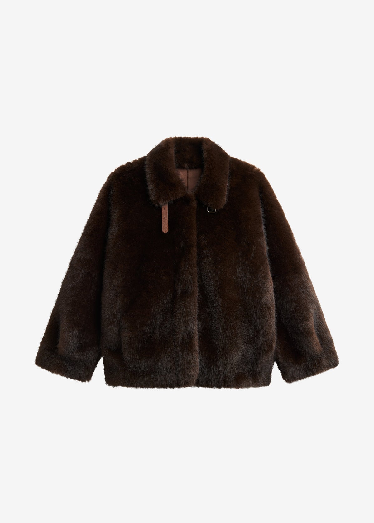 Senja Faux Fur Jacket - Dark Brown – view 6 of 6