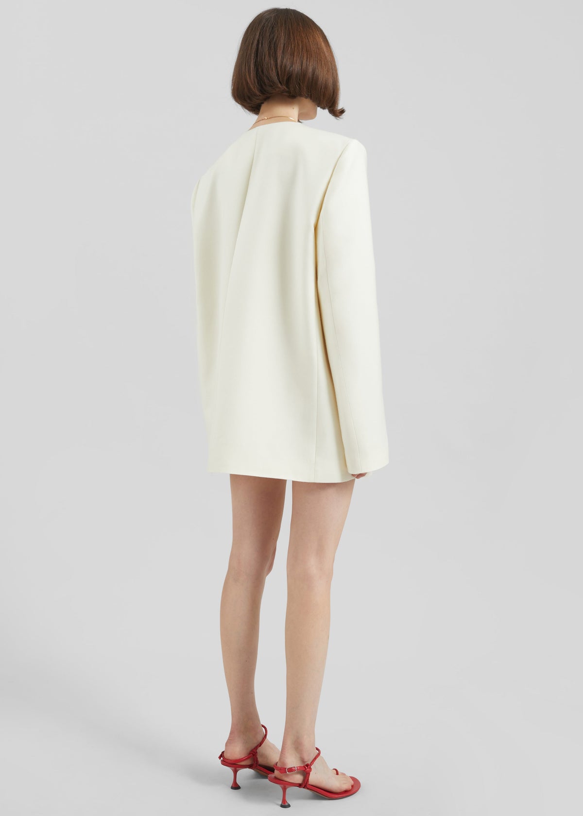 Serra Blazer Dress - Cream – view 6 of 7