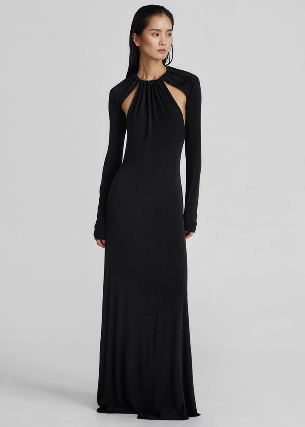 Seskin Evening Maxi Dress - Black – view 1 of 8