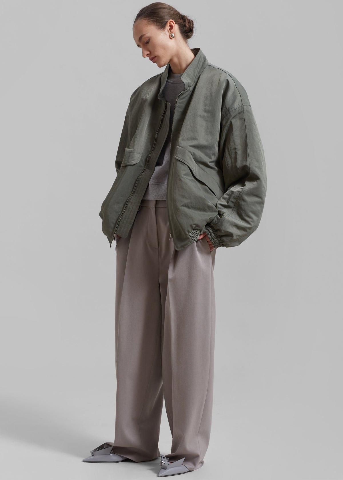 Seth Oversized Jacket - Khaki – view 3 of 14