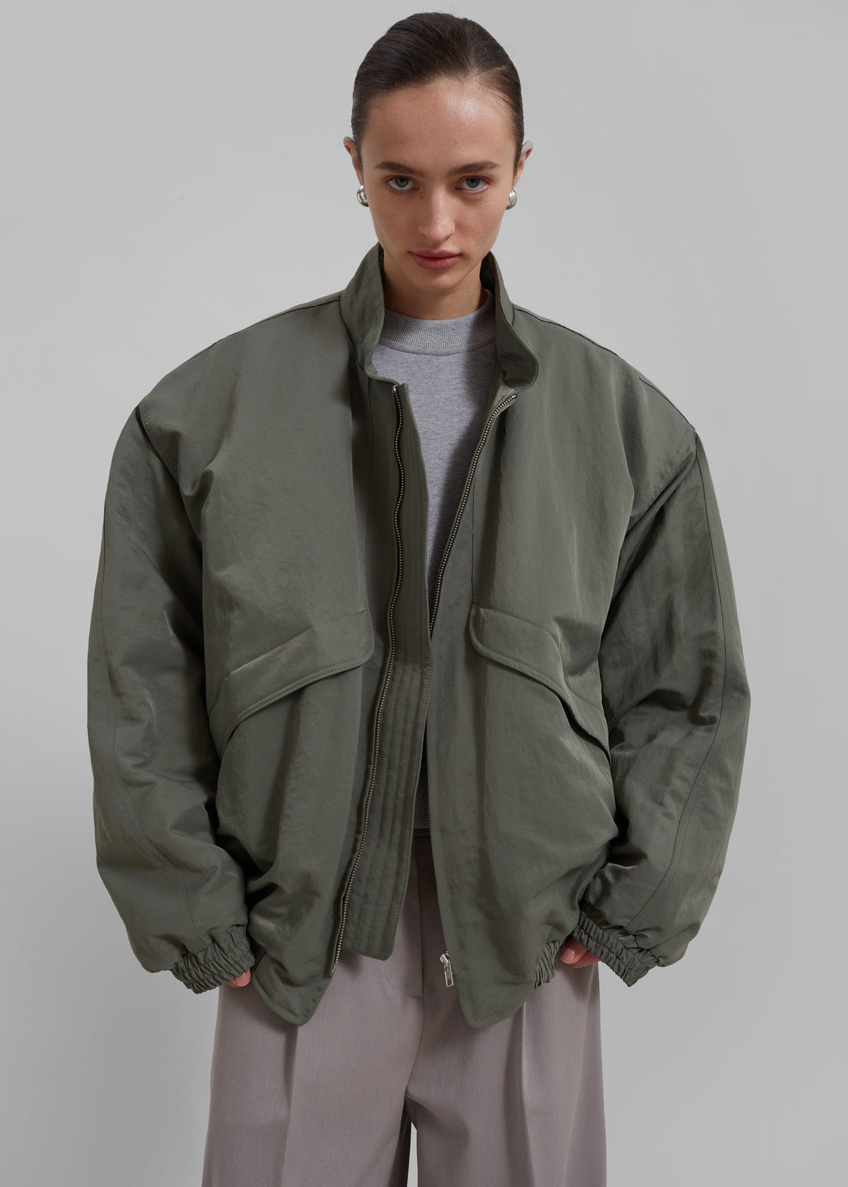 Seth Oversized Jacket - Khaki – view 5 of 14
