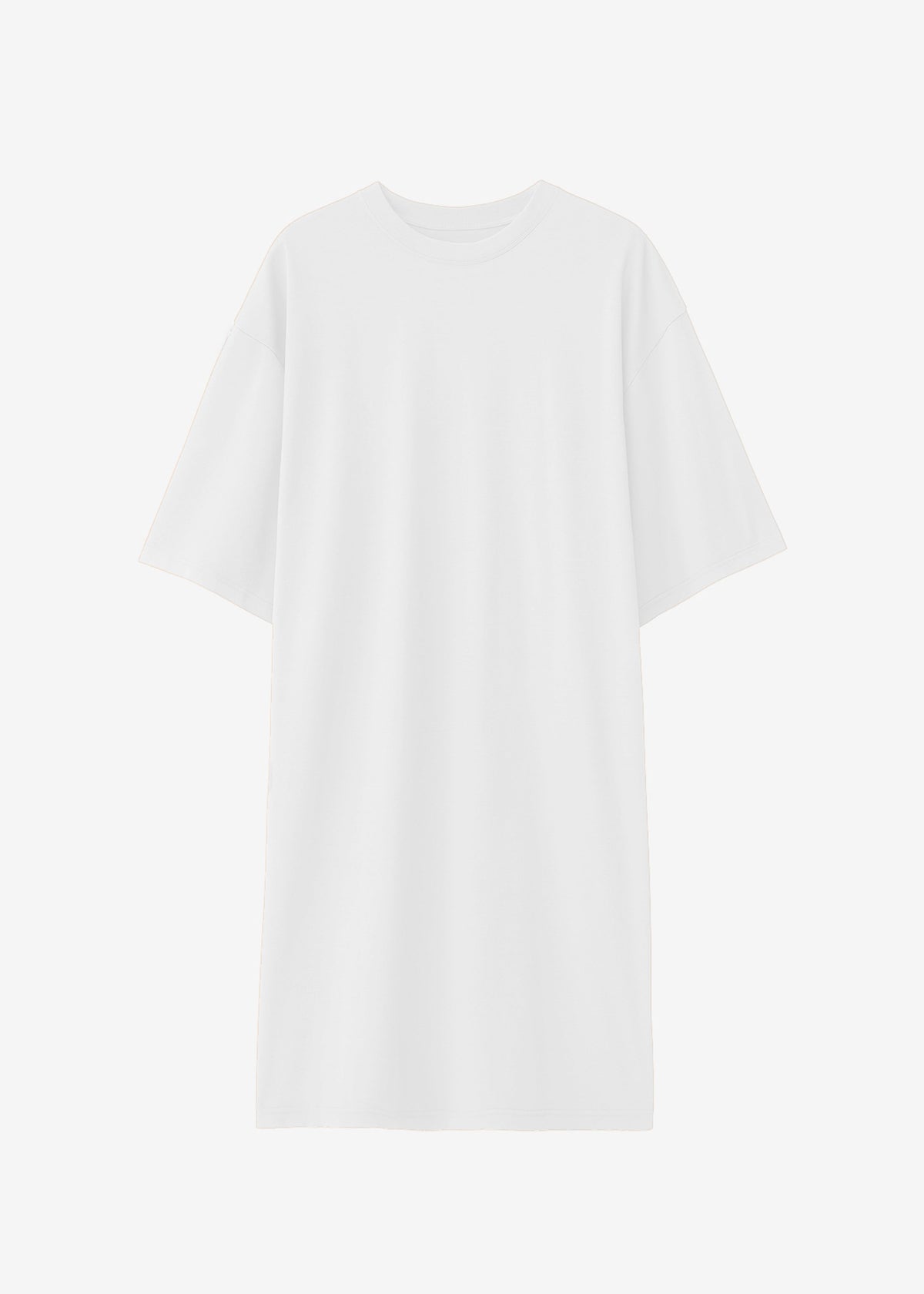 Sian Oversized T-Shirt Dress - White – view 6 of 6