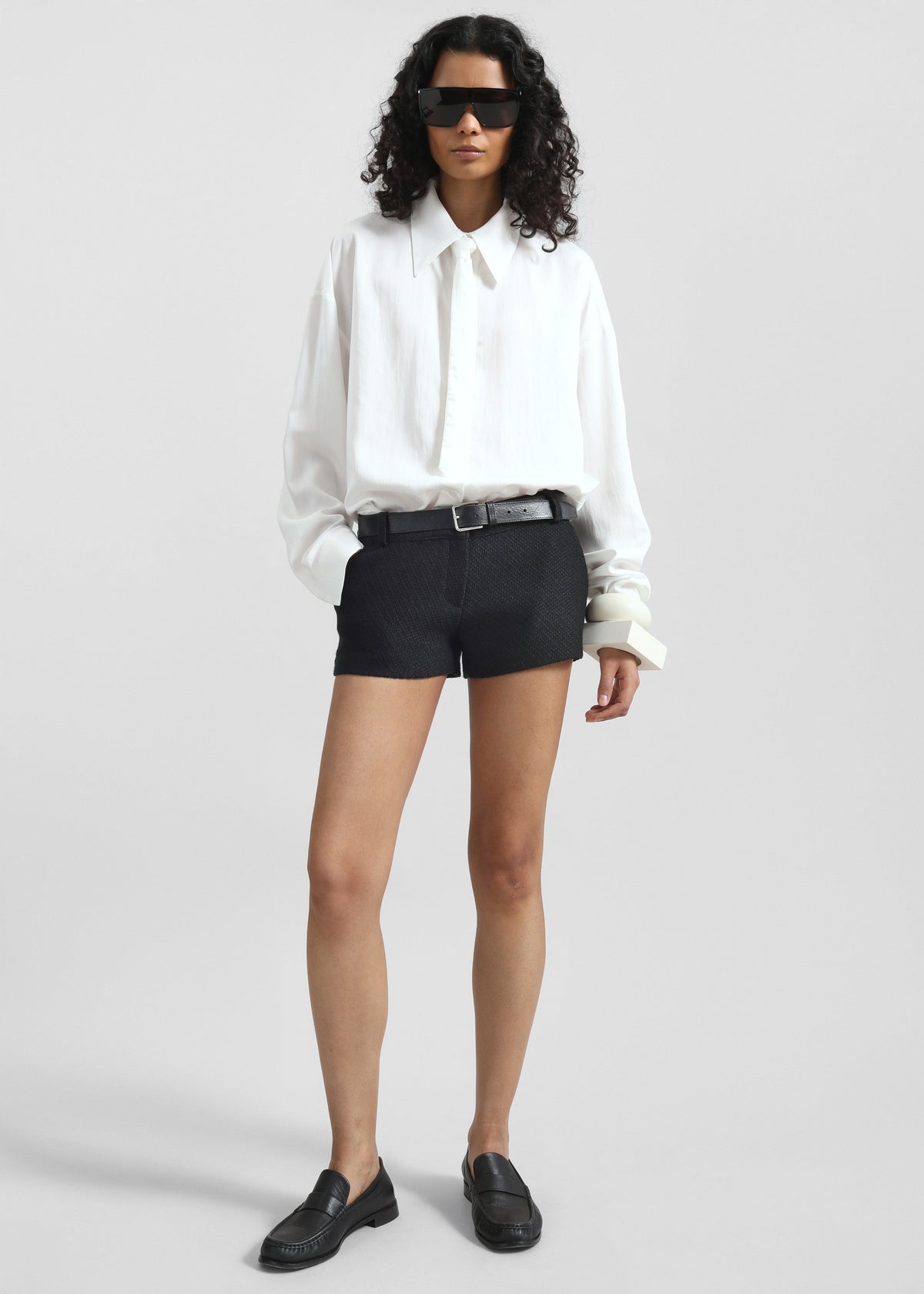 Silvan Neck Tie Shirt - White – view 6 of 8