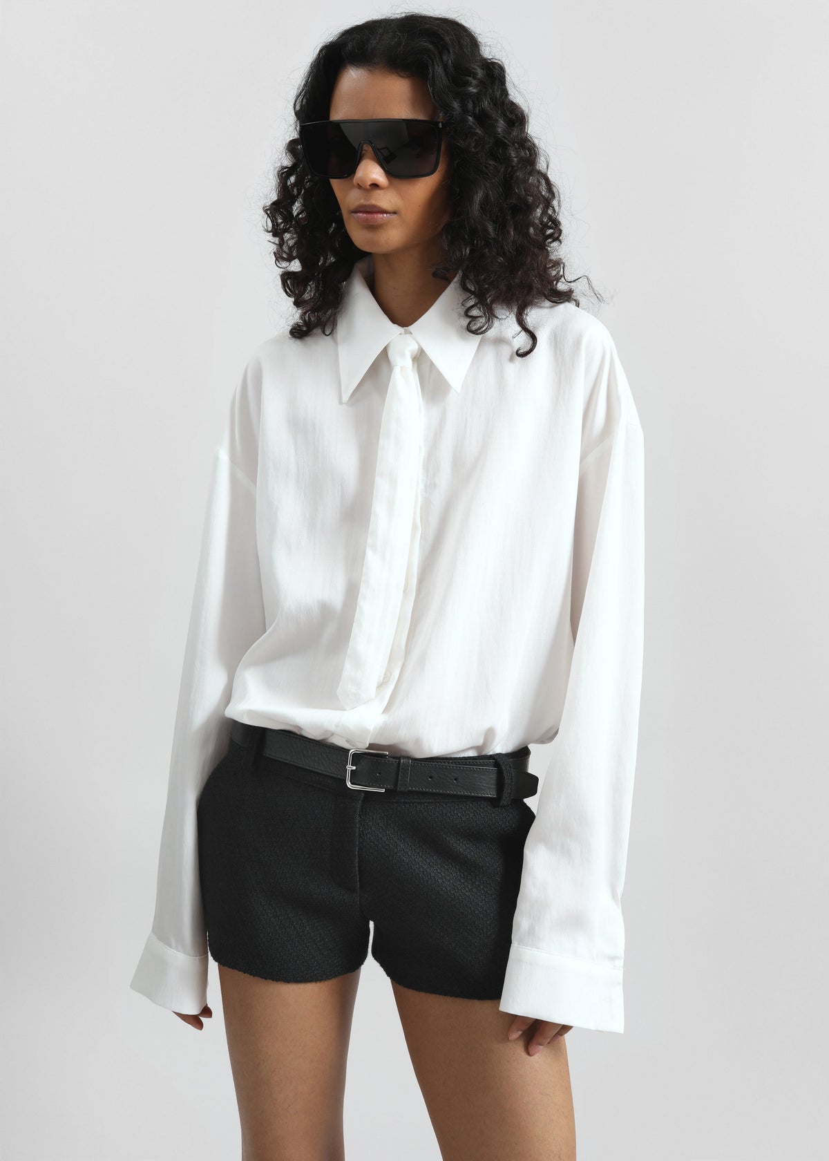 Silvan Neck Tie Shirt - White – view 5 of 8