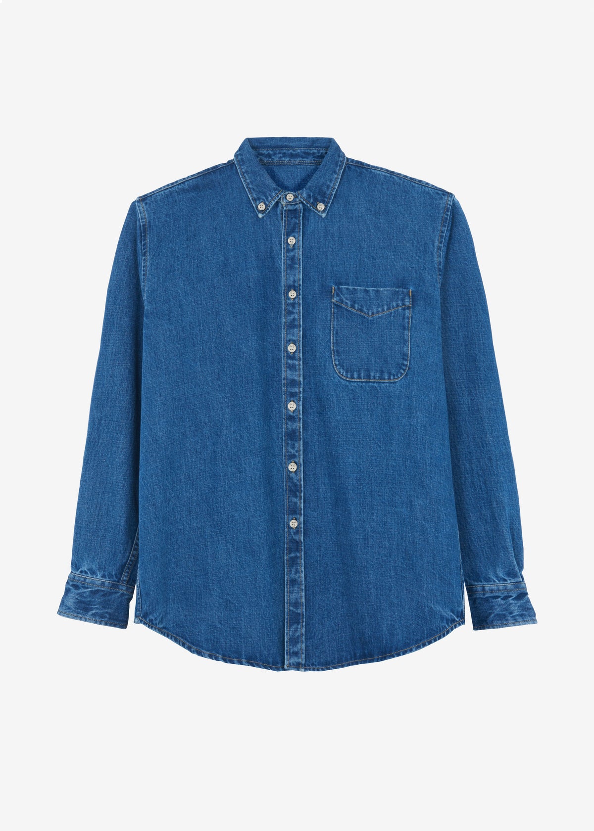 Sinclair Denim Shirt - Medium Wash – view 9 of 9