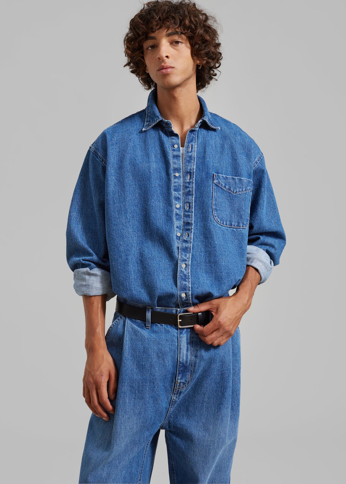 Sinclair Denim Shirt - Medium Wash – view 5 of 9
