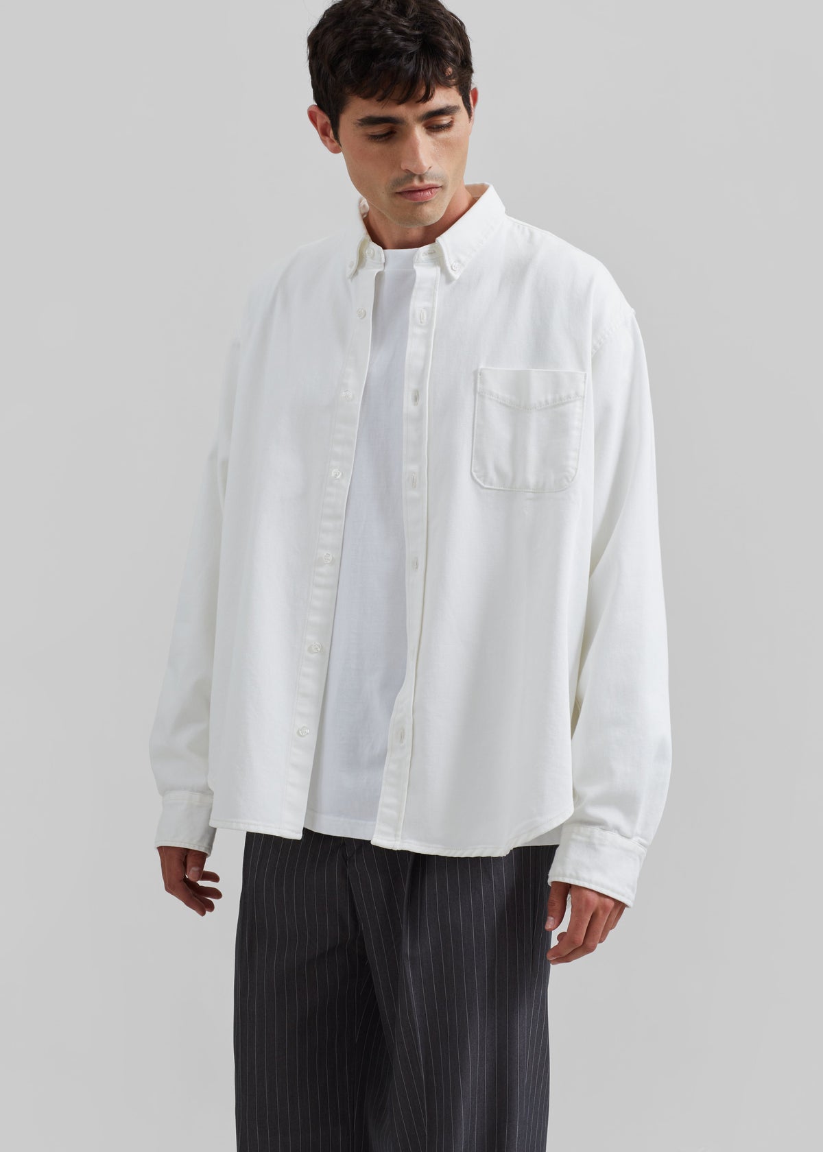 Sinclair Denim Shirt - Off White – view 1 of 7