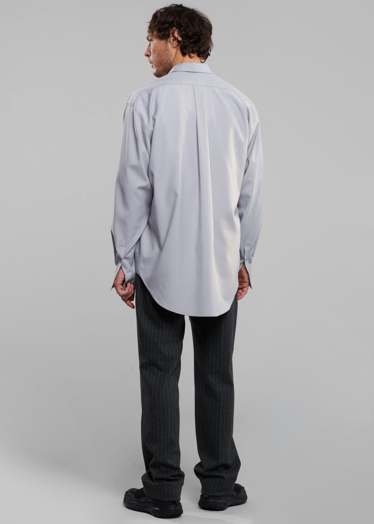 Sinclair Oxford Shirt - Grey – view 10 of 11