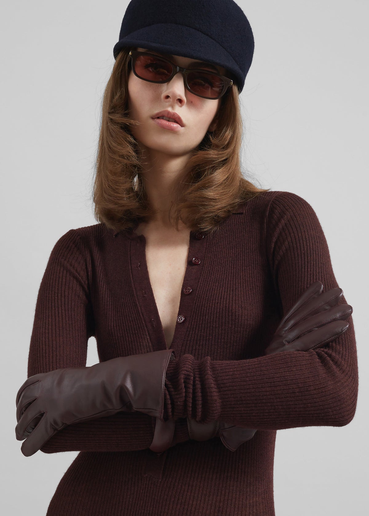 Solana Polo Bodysuit - Burgundy – view 8 of 10