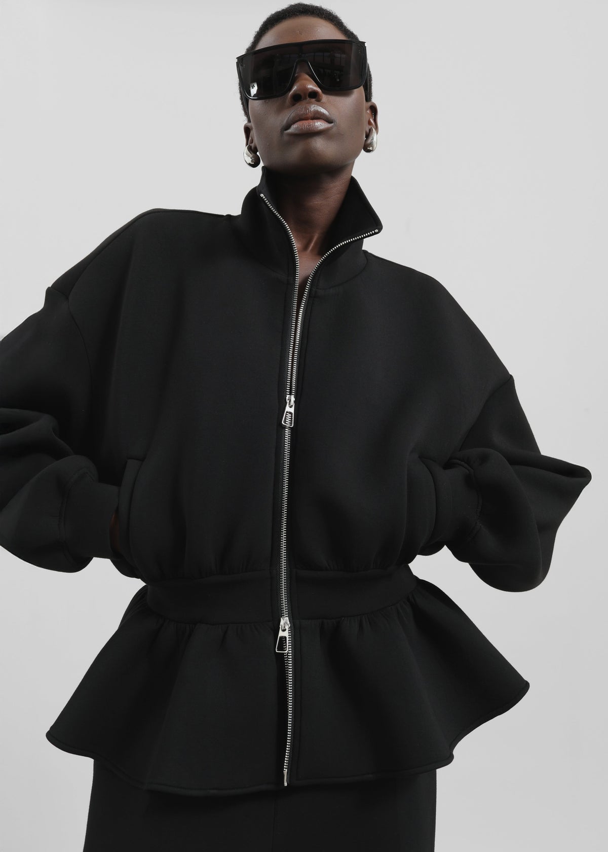 Sorelle Peplum Jacket - Black – view 2 of 7
