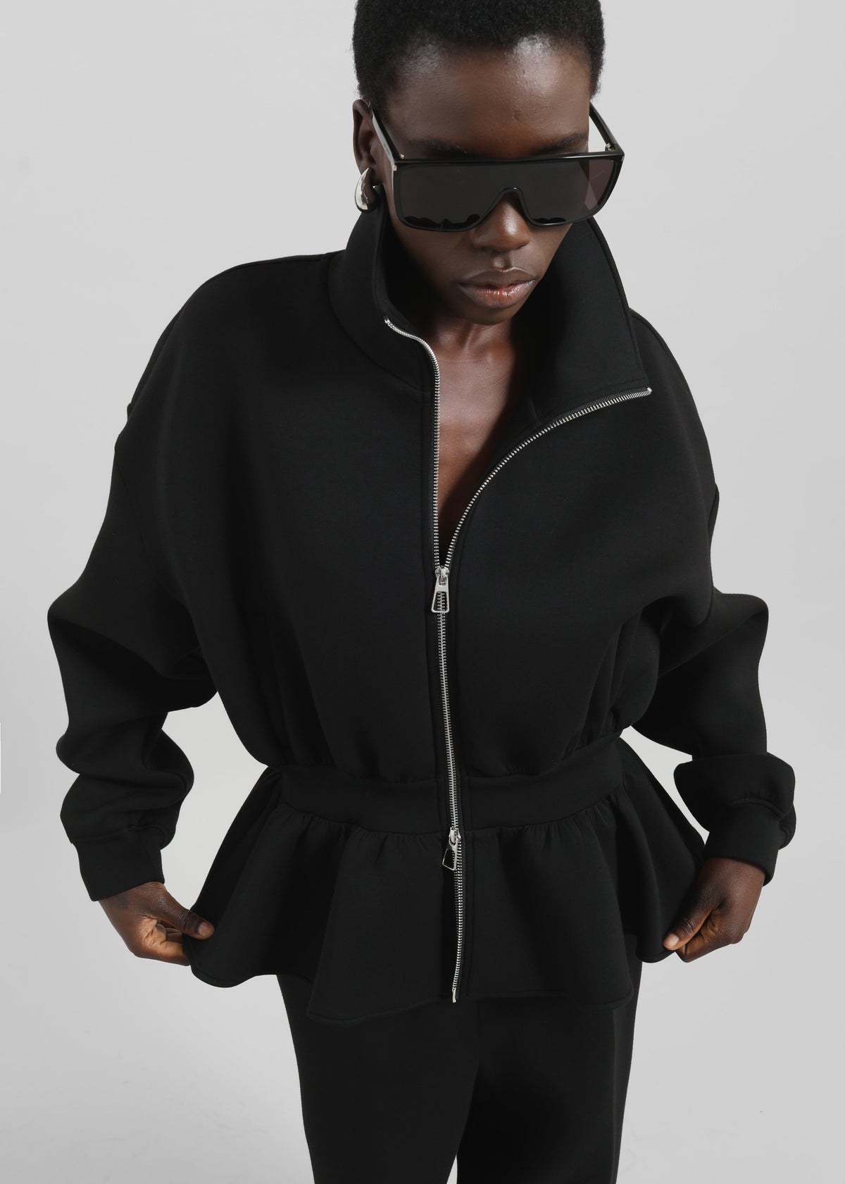 Sorelle Peplum Jacket - Black – view 5 of 7