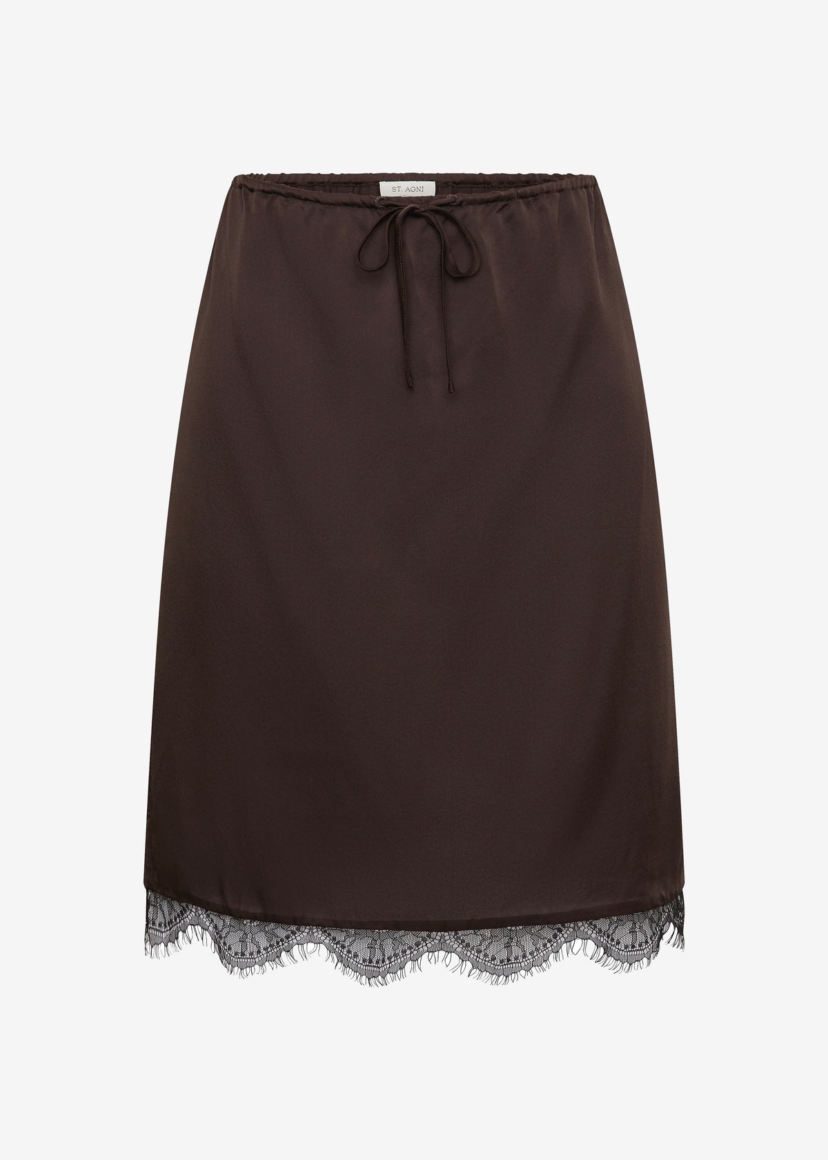 St. Agni Fine Lace Skirt - Bark – view 5 of 5