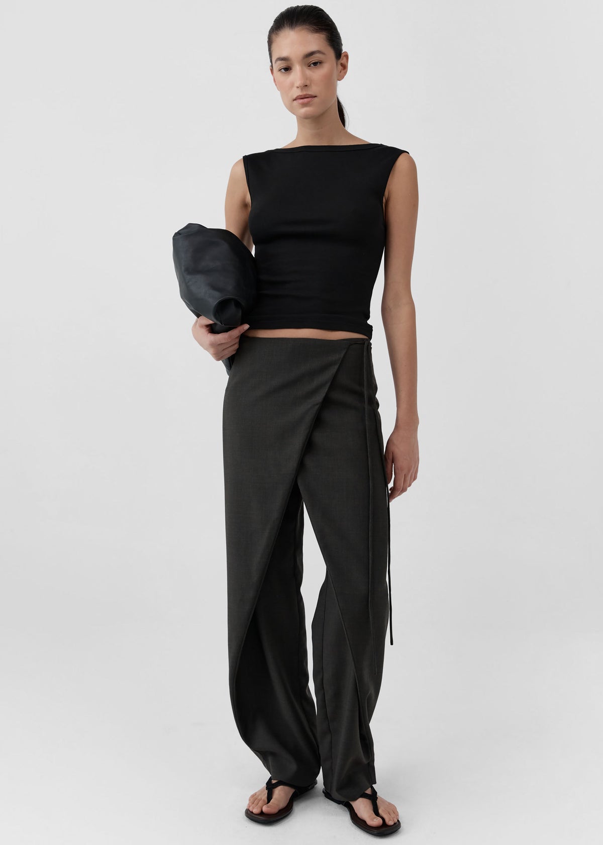 St. Agni Organic Cotton Ballerina Top - Jet Black – view 3 of 7