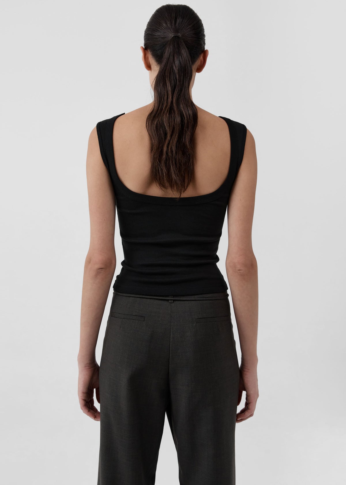 St. Agni Organic Cotton Ballerina Top - Jet Black – view 7 of 7
