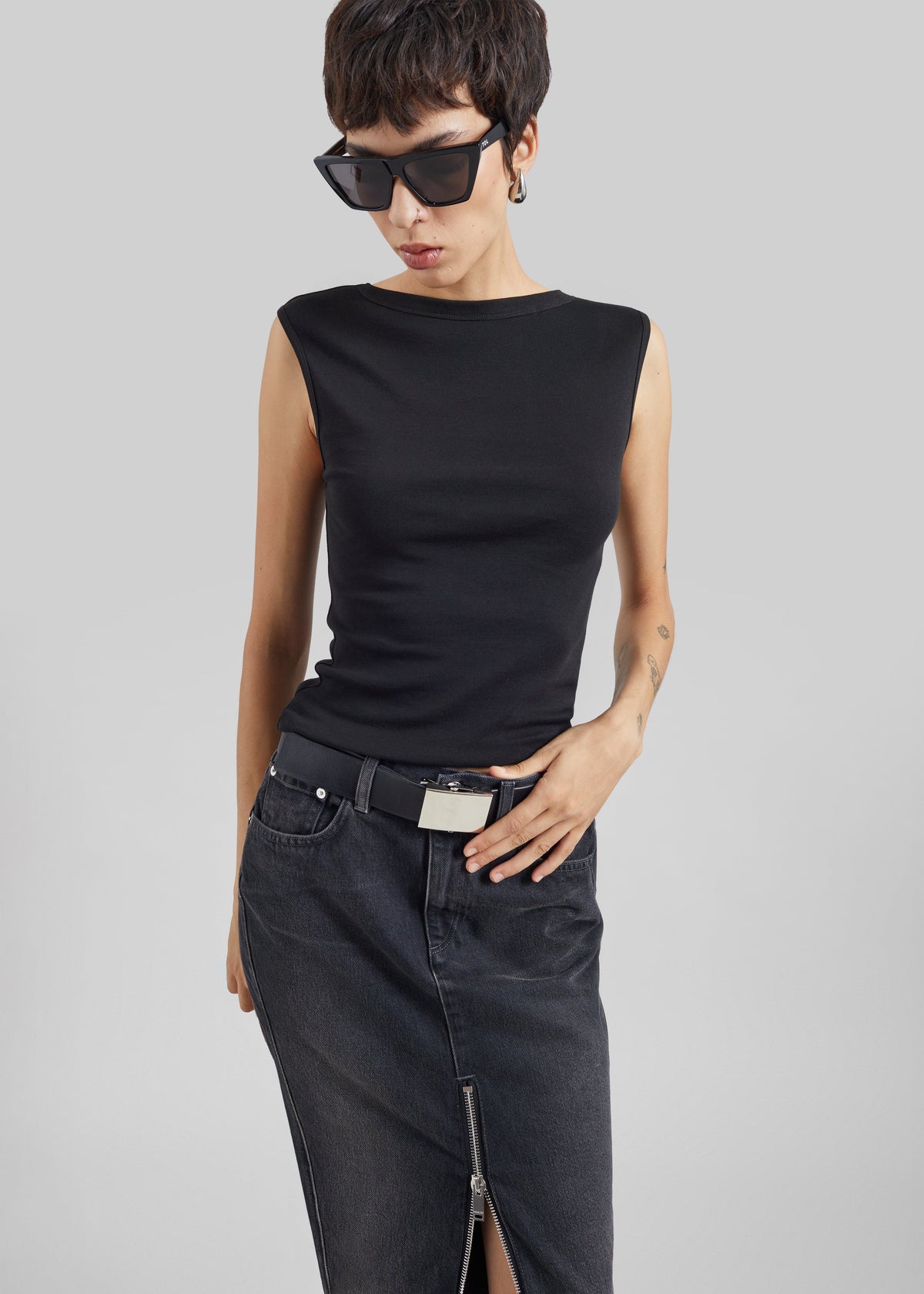 St. Agni Organic Cotton Ballerina Top - Jet Black – view 2 of 7