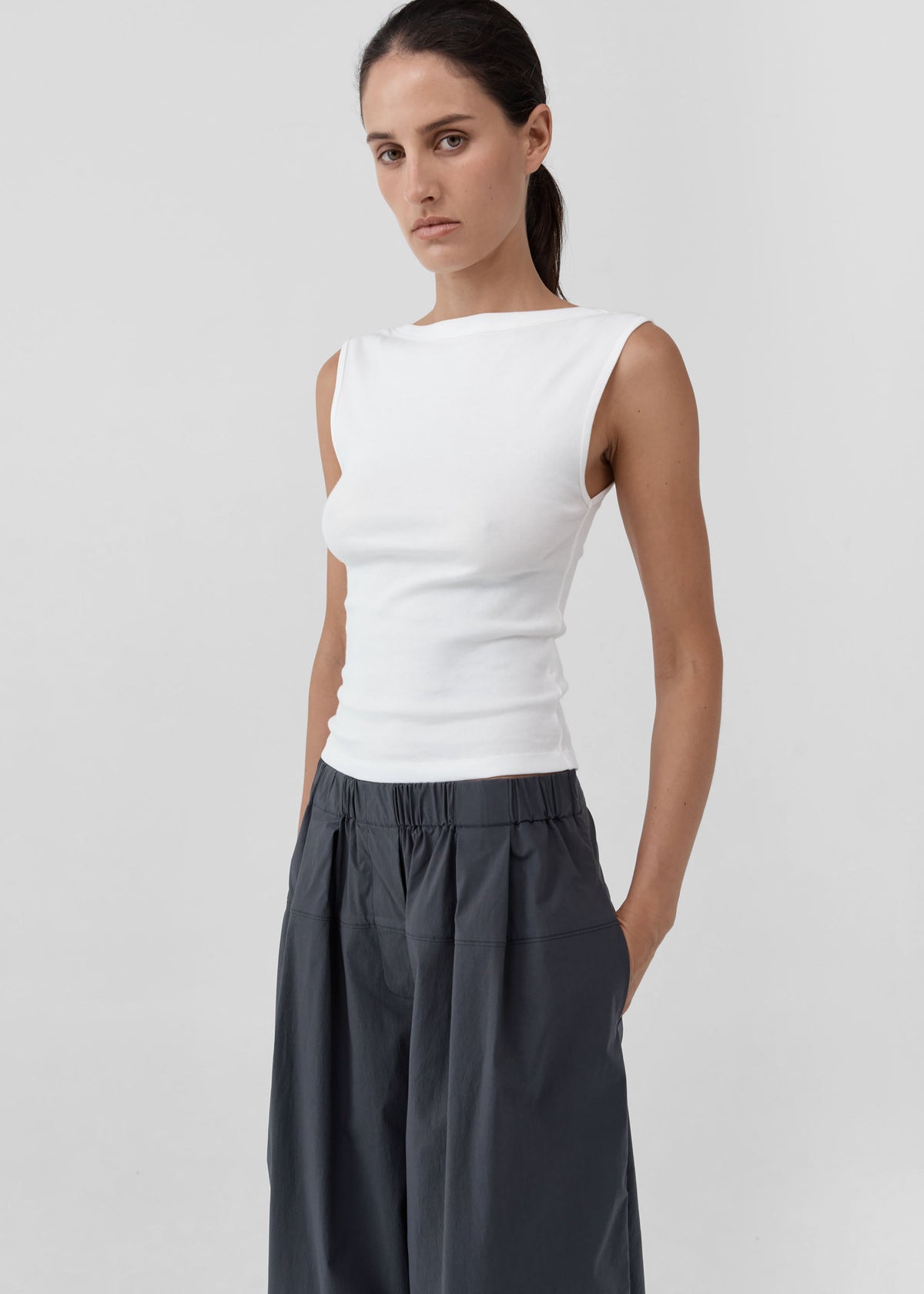 St. Agni Organic Cotton Ballerina Top - White – view 4 of 8