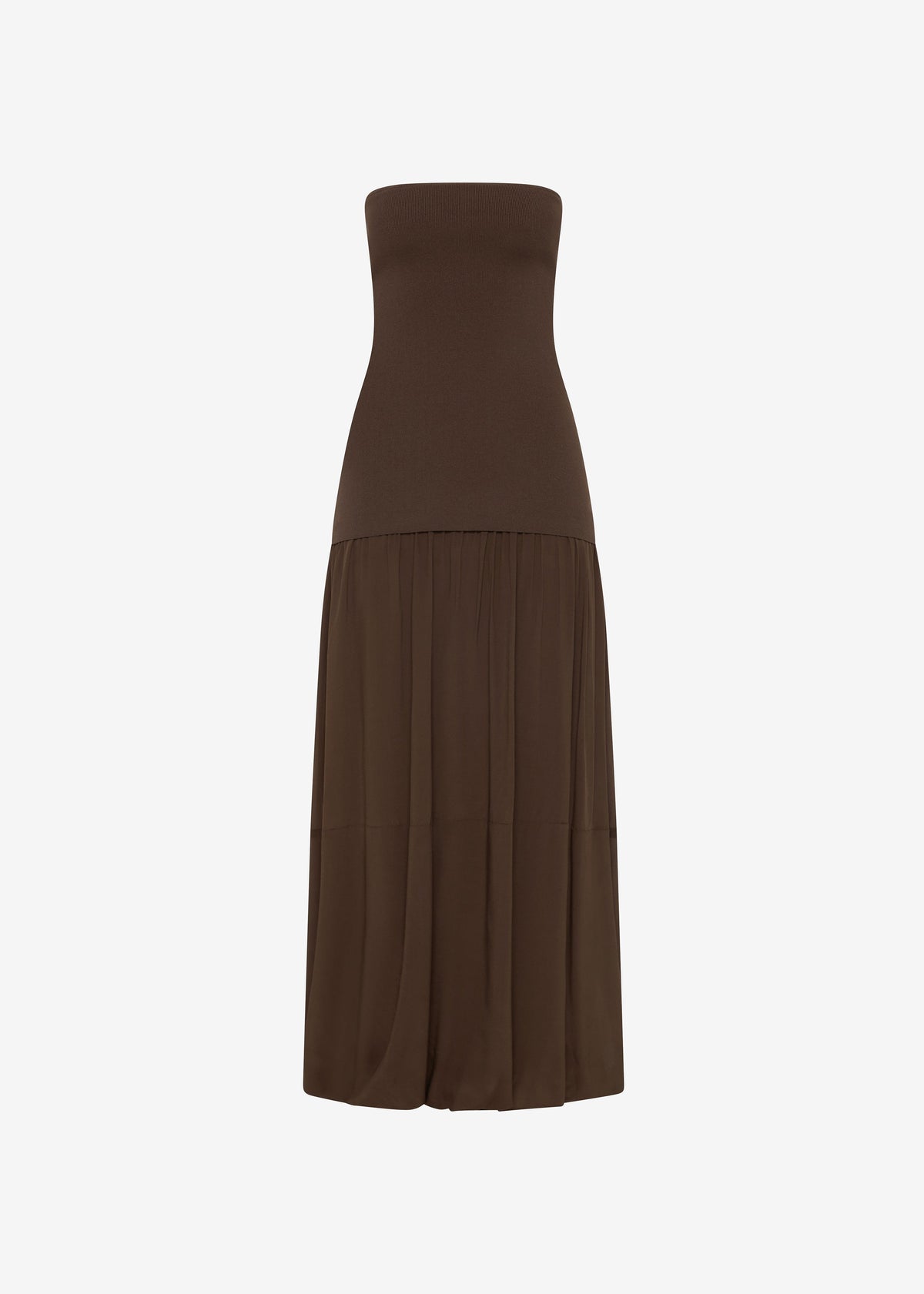 St. Agni Strapless Balloon Hem Dress - Cedar – view 5 of 5
