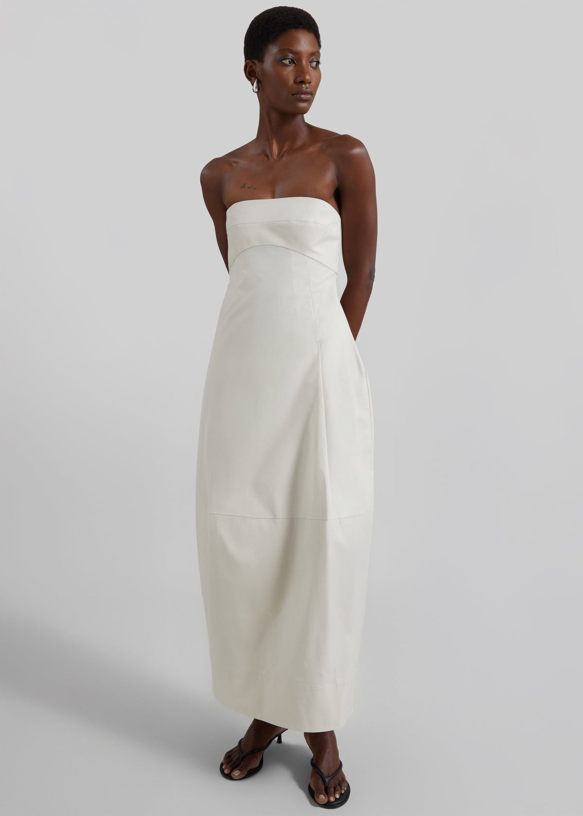 St. Agni Canvas Pleat Cocoon Dress - Shell – view 1 of 6