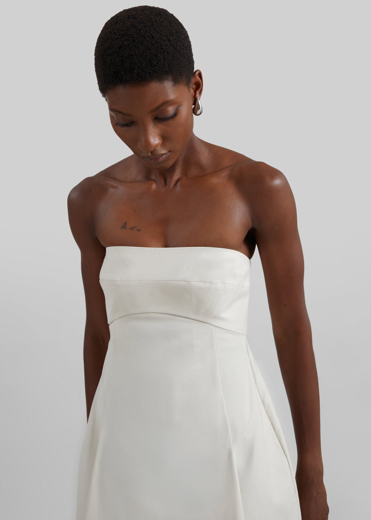 St. Agni Canvas Pleat Cocoon Dress - Shell – view 4 of 6