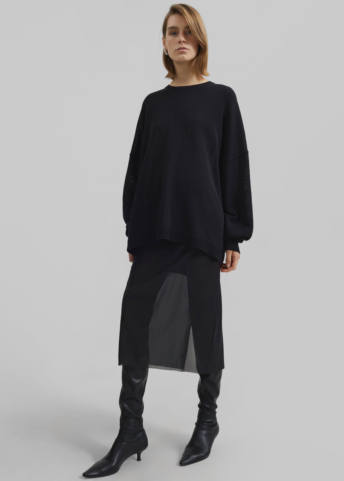 Suva Sheer Skirt - Black – view 6 of 11
