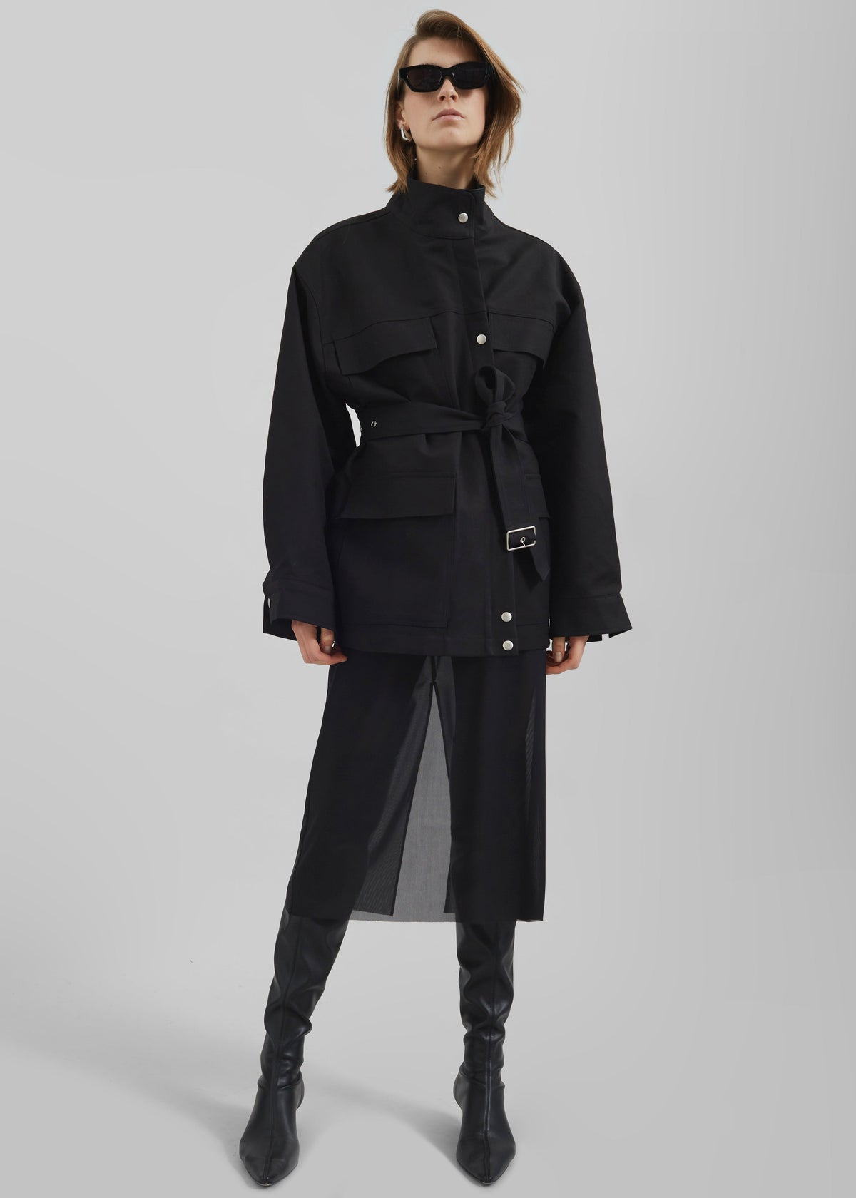 Suva Sheer Skirt - Black – view 8 of 11