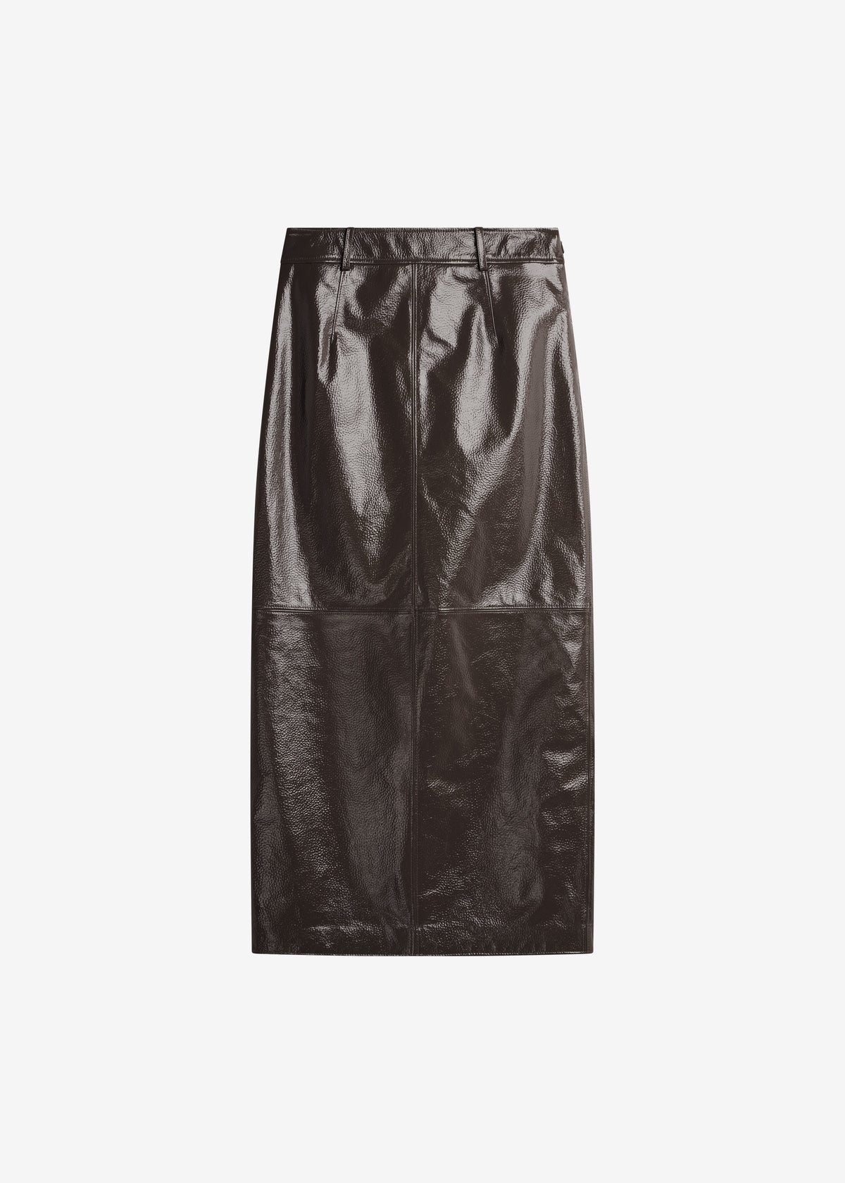 Taney Crackled Pencil Skirt - Brown – view 7 of 7