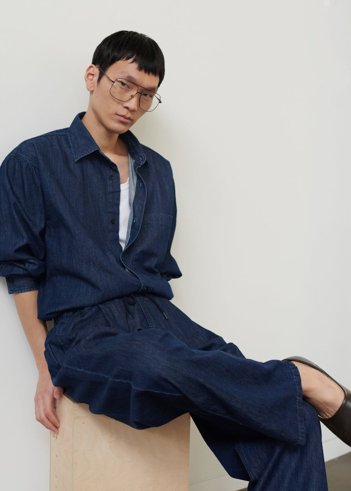 Tanner Denim Shirt - Raw Wash – view 11 of 13