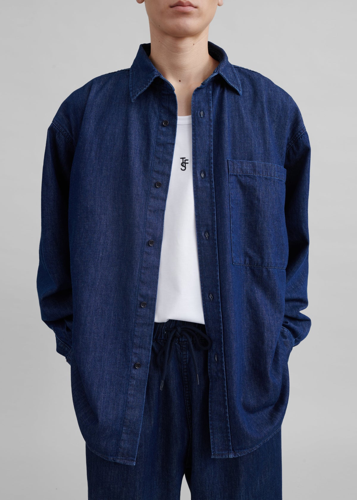 Tanner Denim Shirt - Raw Wash – view 3 of 13