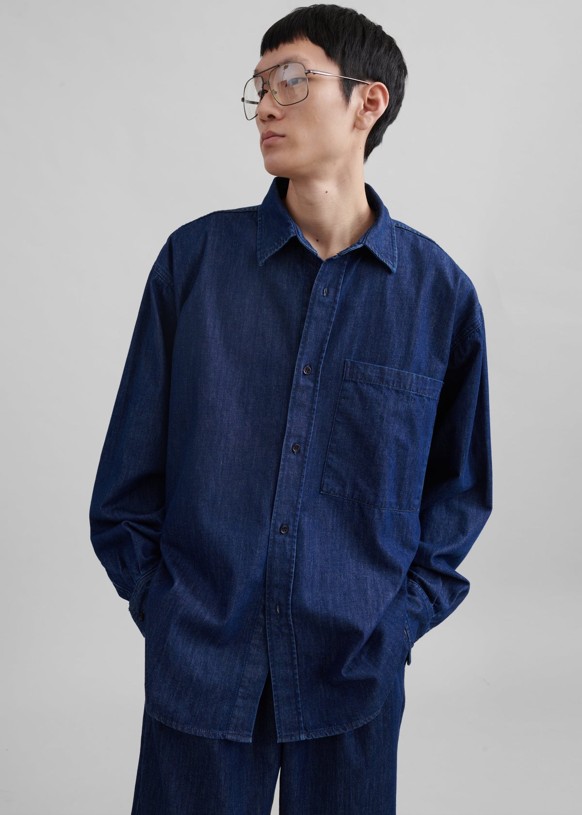 Tanner Denim Shirt - Raw Wash – view 2 of 13