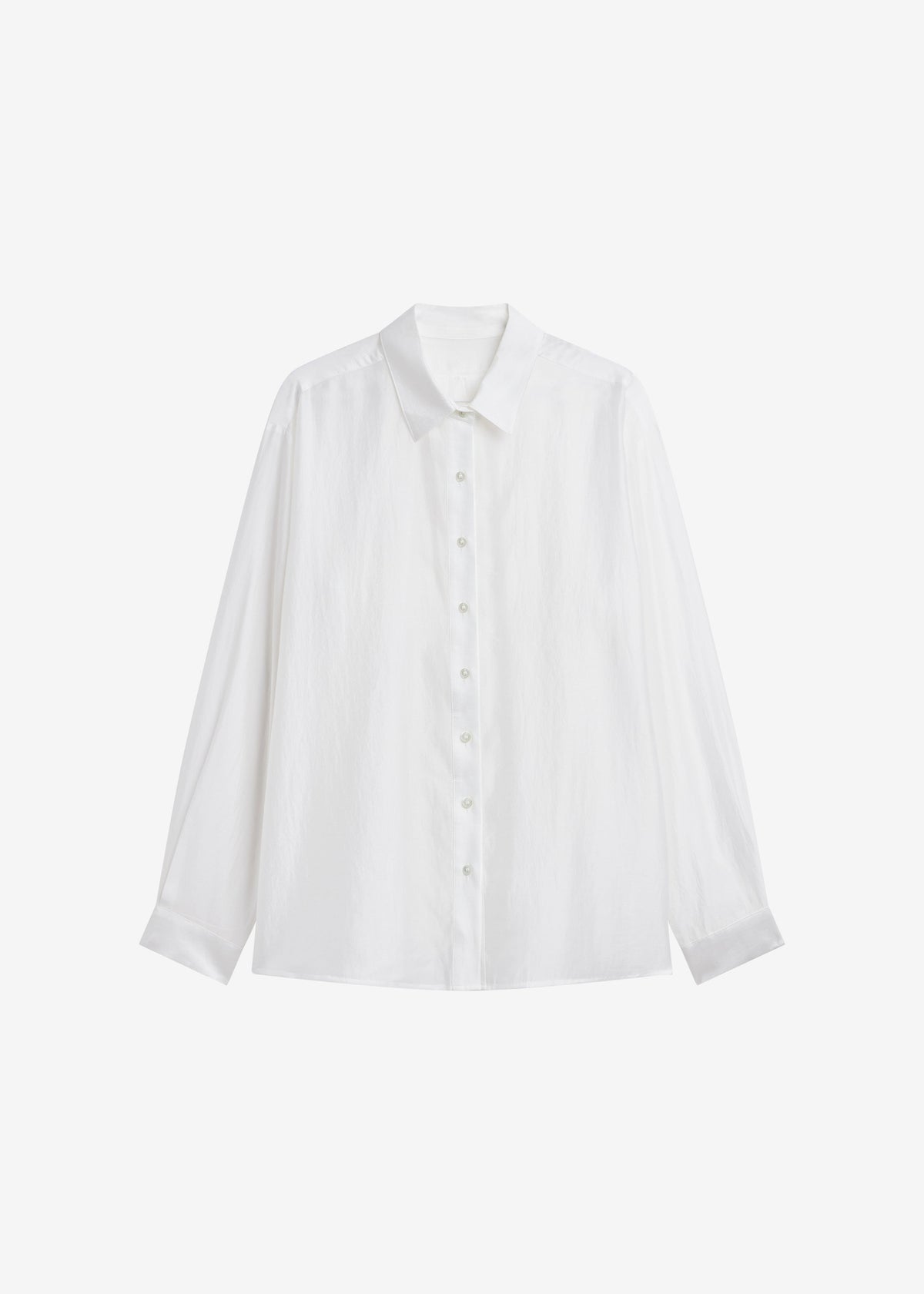 Tarra Tie-Front Sheer Shirt - White – view 8 of 8