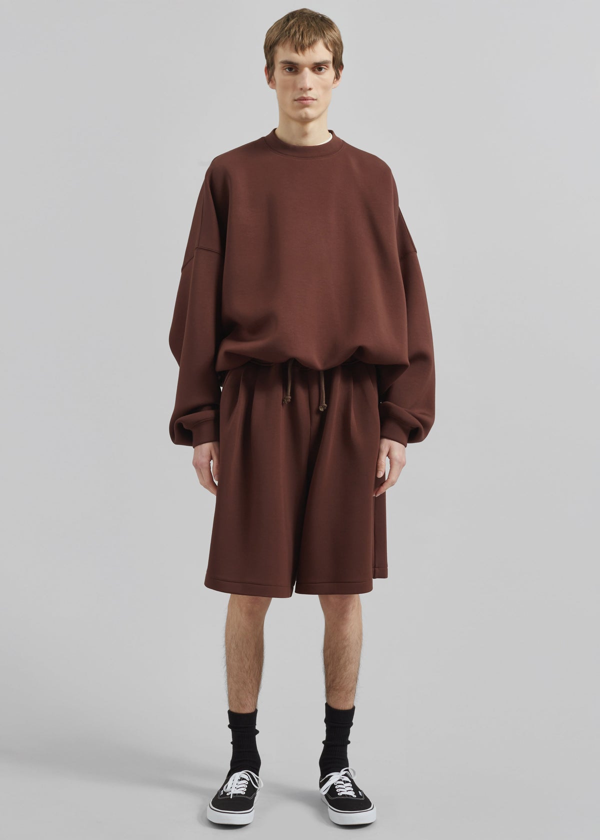 Tate Sweat Shorts - Brown – view 1 of 8