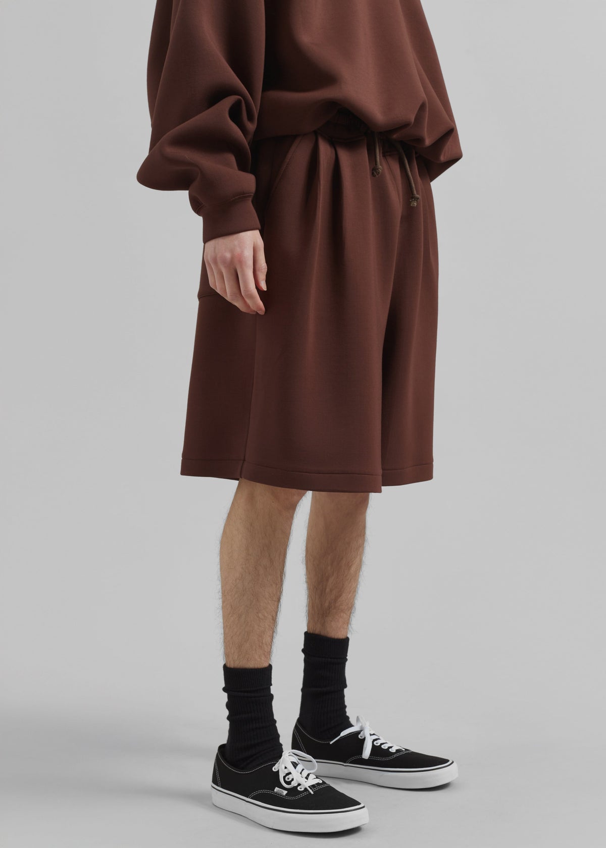 Tate Sweat Shorts - Brown – view 5 of 8
