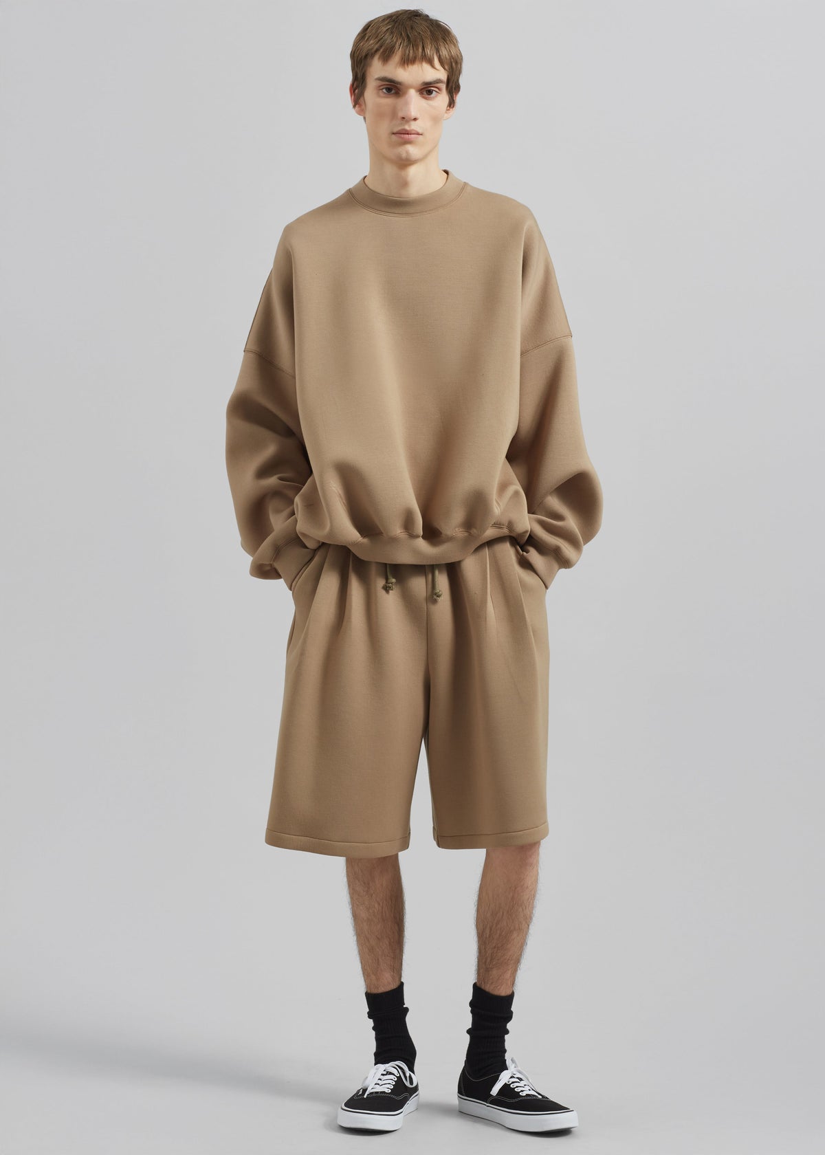 Tate Sweat Shorts - Camel – view 1 of 6