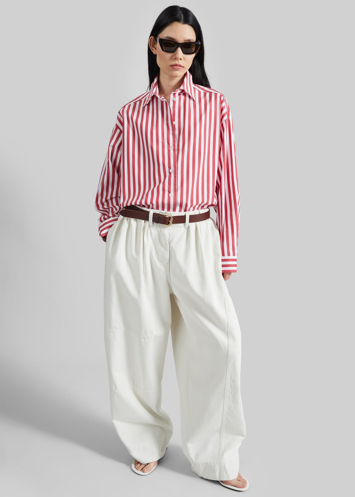 Teano Curved Pants - Off White – view 1 of 11
