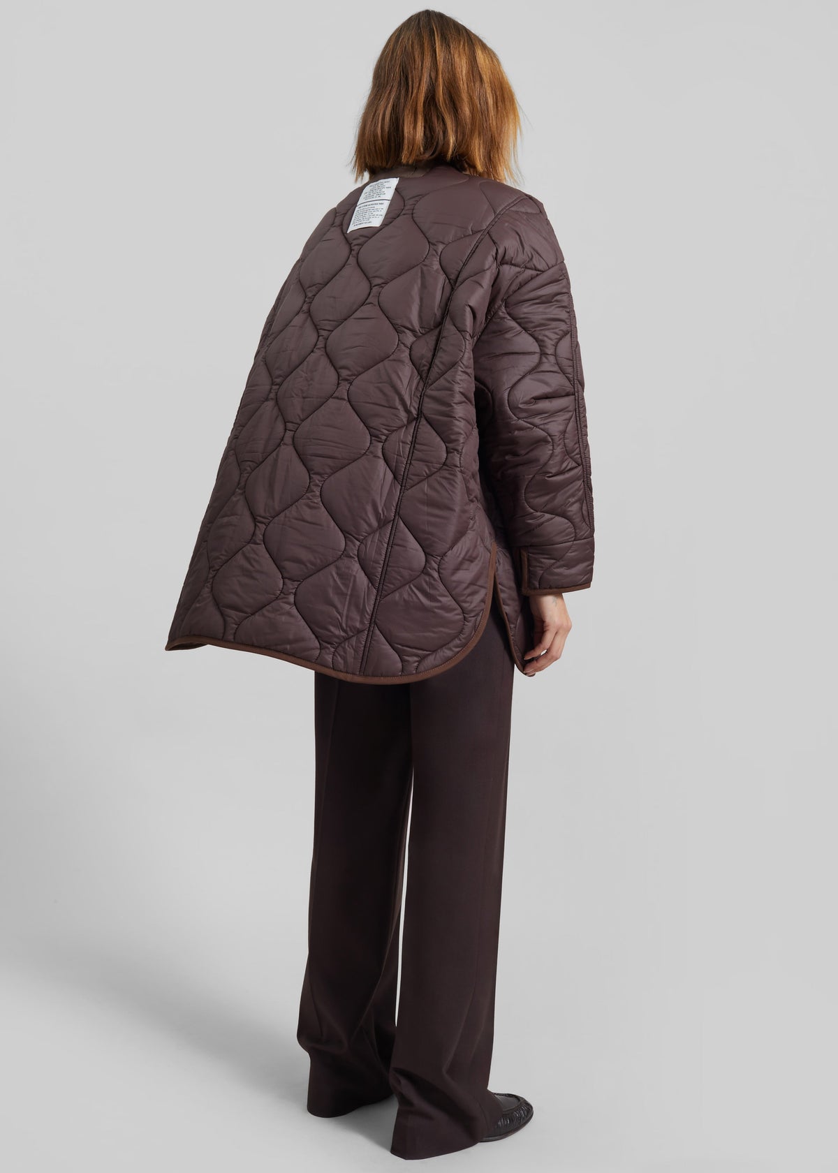 Teddy Quilted Jacket - Brown – view 6 of 7