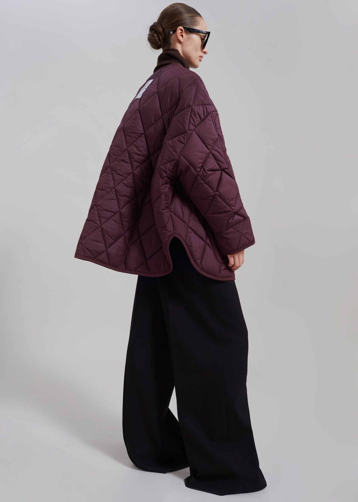 Teddy Quilted Jacket - Burgundy – view 1 of 10