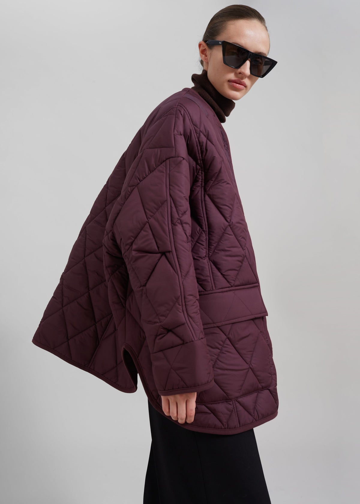 Teddy Quilted Jacket - Burgundy – view 2 of 10