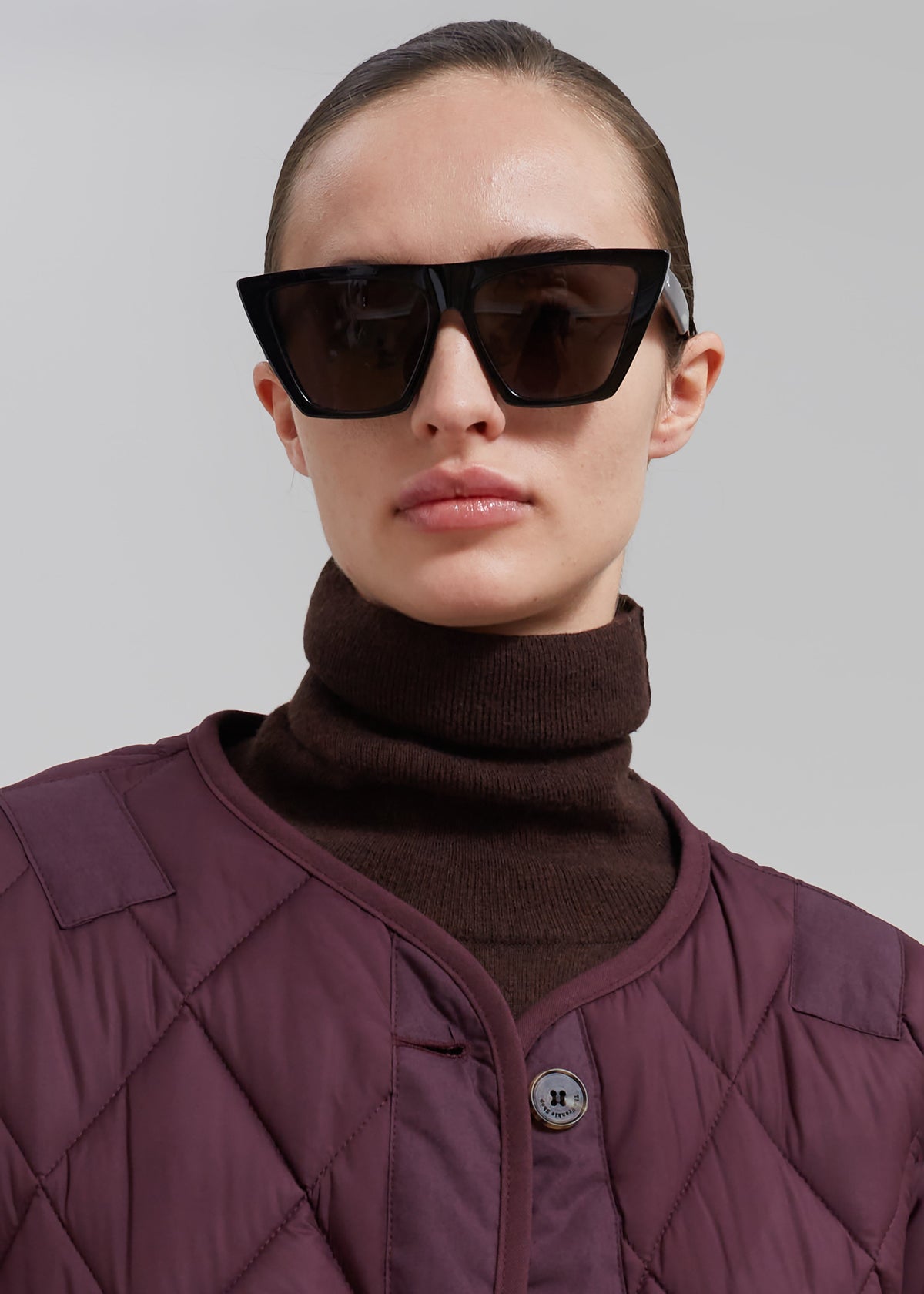 Teddy Quilted Jacket - Burgundy – view 6 of 10
