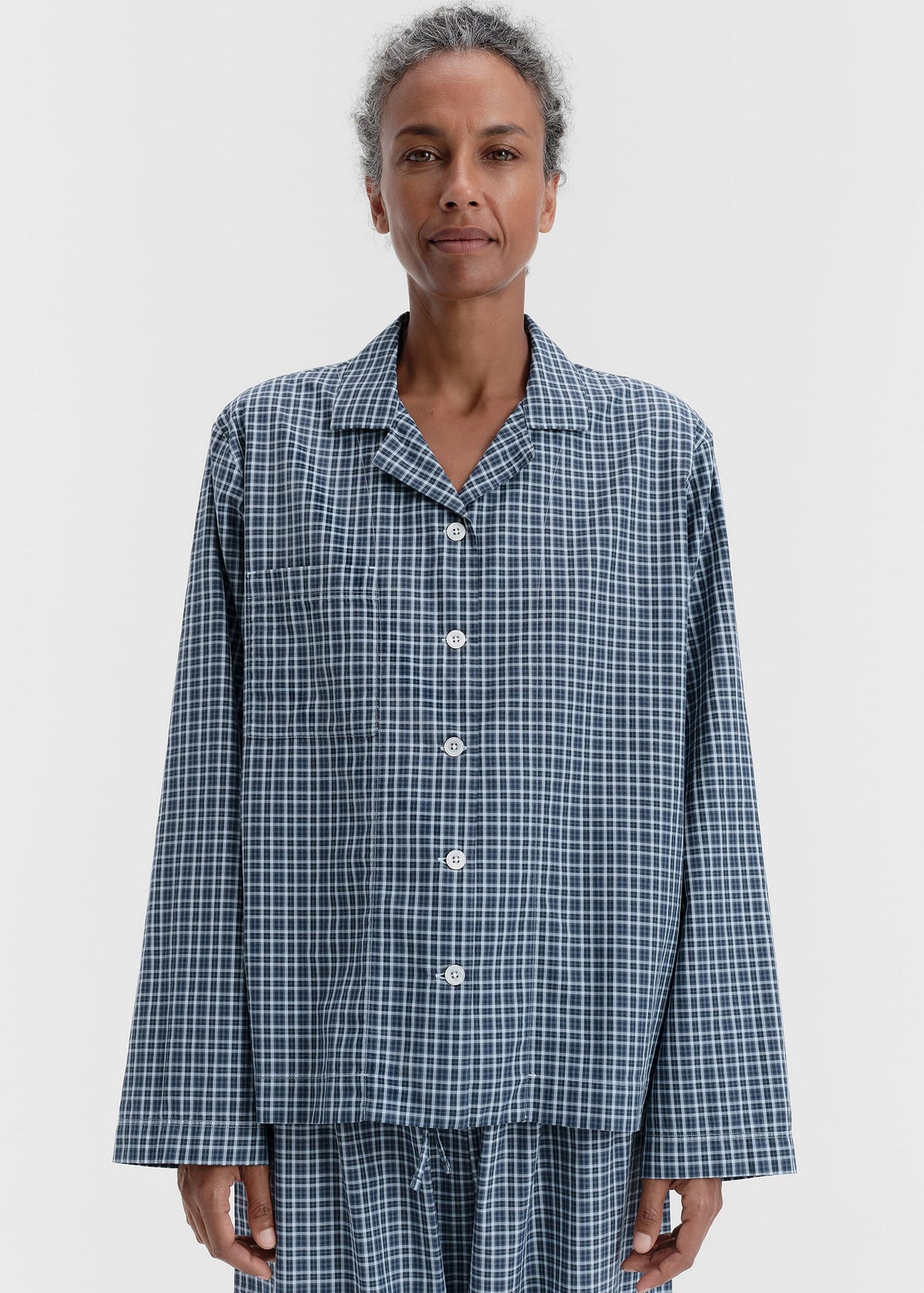 Tekla Fine Twill Long-Sleeved Shirt - Lanegan Checks – view 2 of 10