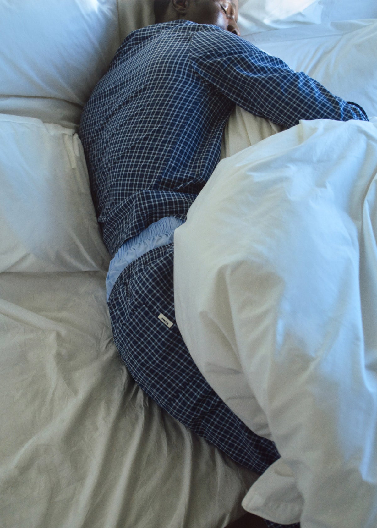 Tekla Fine Twill Long-Sleeved Shirt - Lanegan Checks – view 8 of 10
