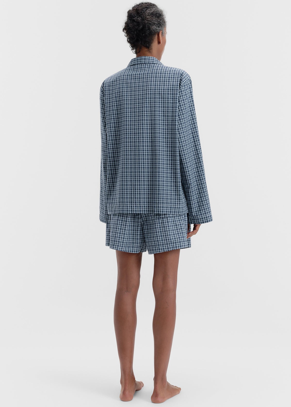 Tekla Fine Twill Long-Sleeved Shirt - Lanegan Checks – view 9 of 10
