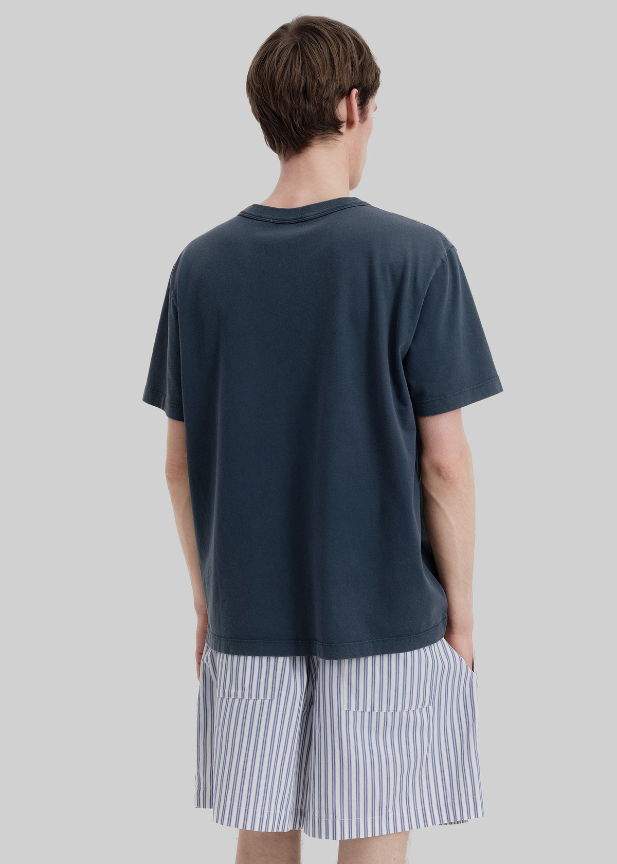 Tekla Men's T-Shirt - Sun Bleached Navy – view 4 of 4
