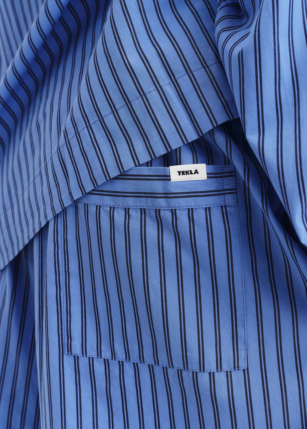 Tekla Poplin Pyjama Shorts - Boro Stripes – view 3 of 10