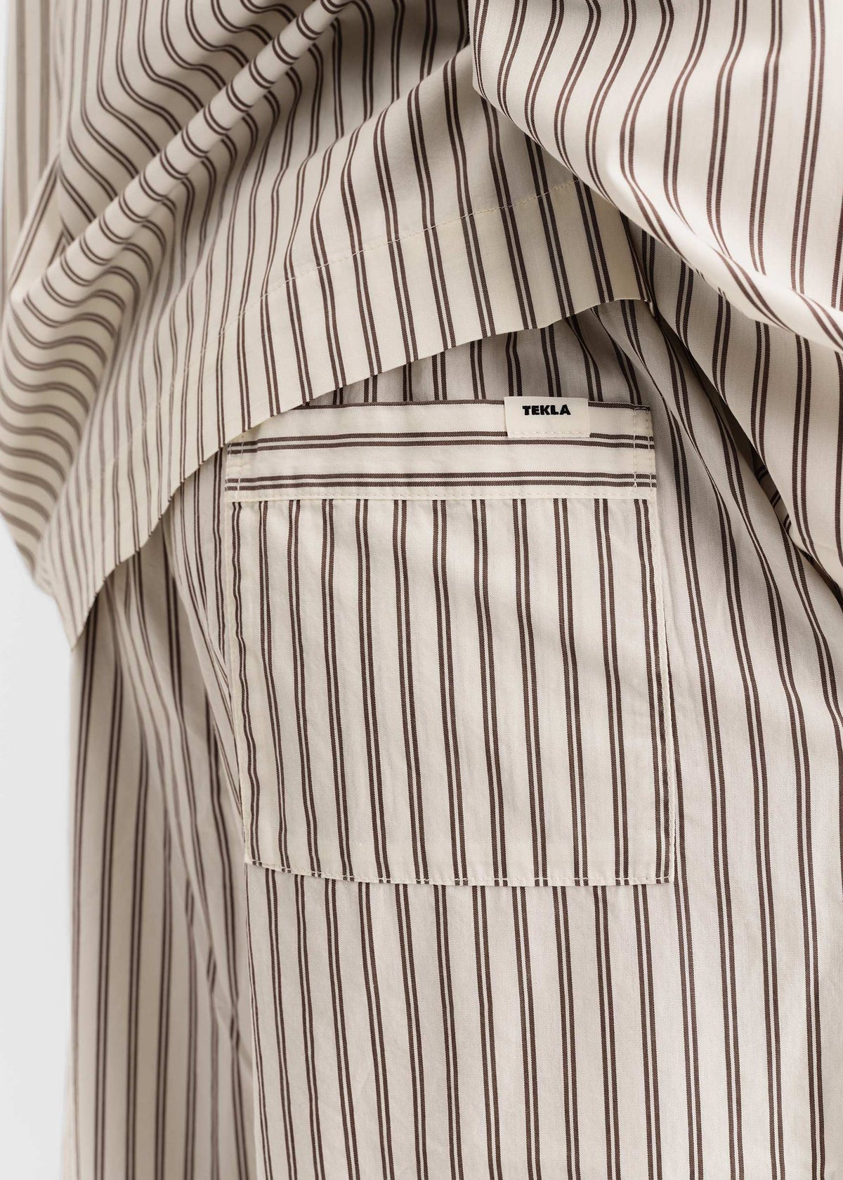 Tekla Poplin Pyjama Pants - Hopper Stripes – view 6 of 9