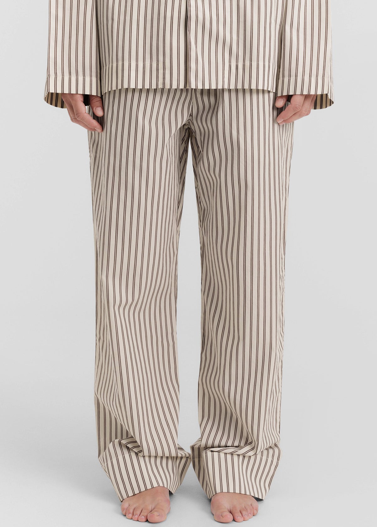 Tekla Poplin Pyjama Pants - Hopper Stripes – view 2 of 9
