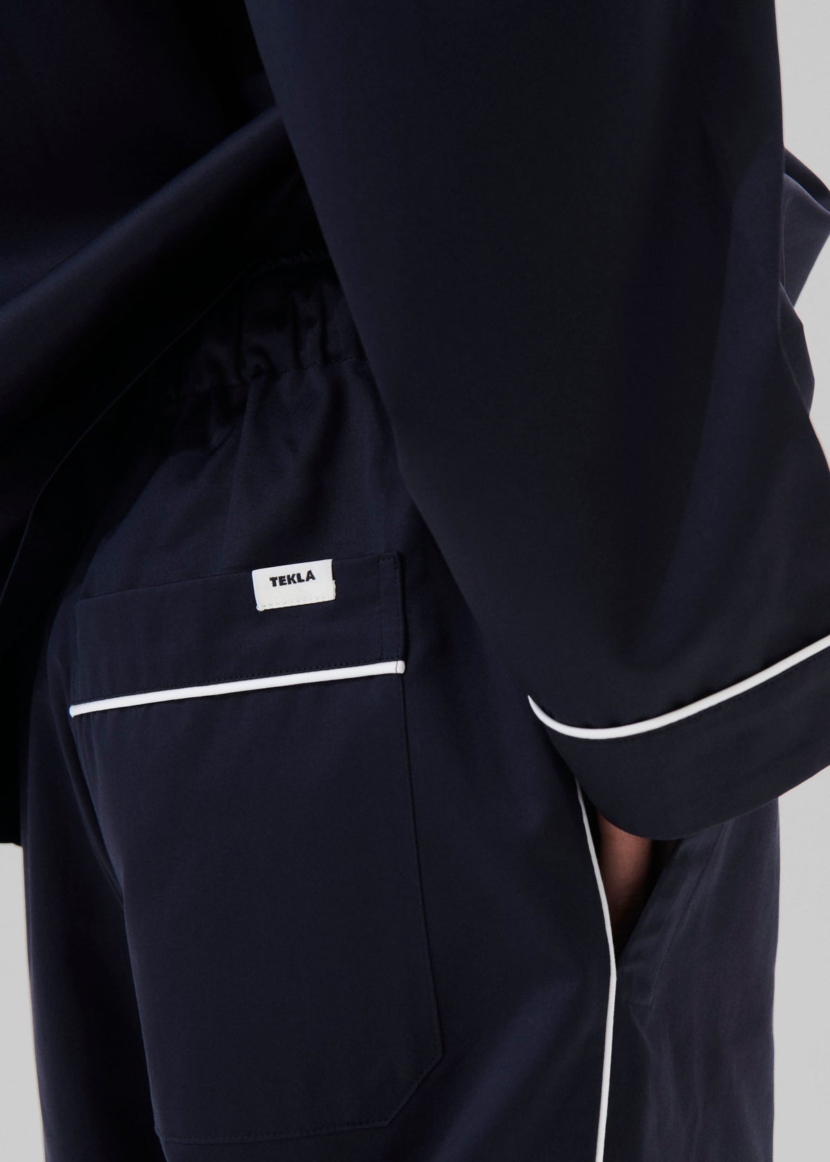 Tekla Sateen Pyjama Pants - Chelsea – view 8 of 14