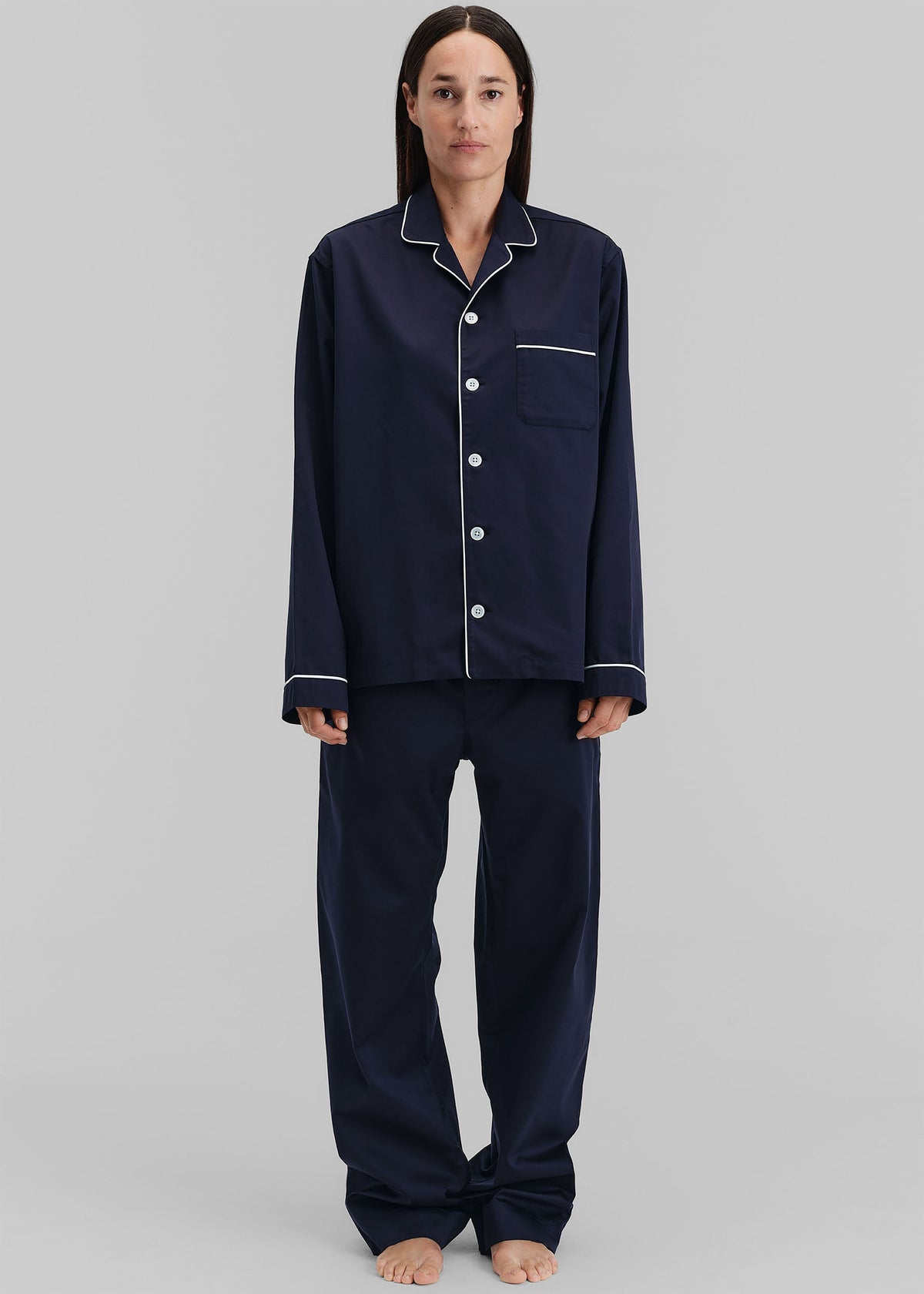 Tekla Sateen Pyjama Pants - Chelsea – view 6 of 14