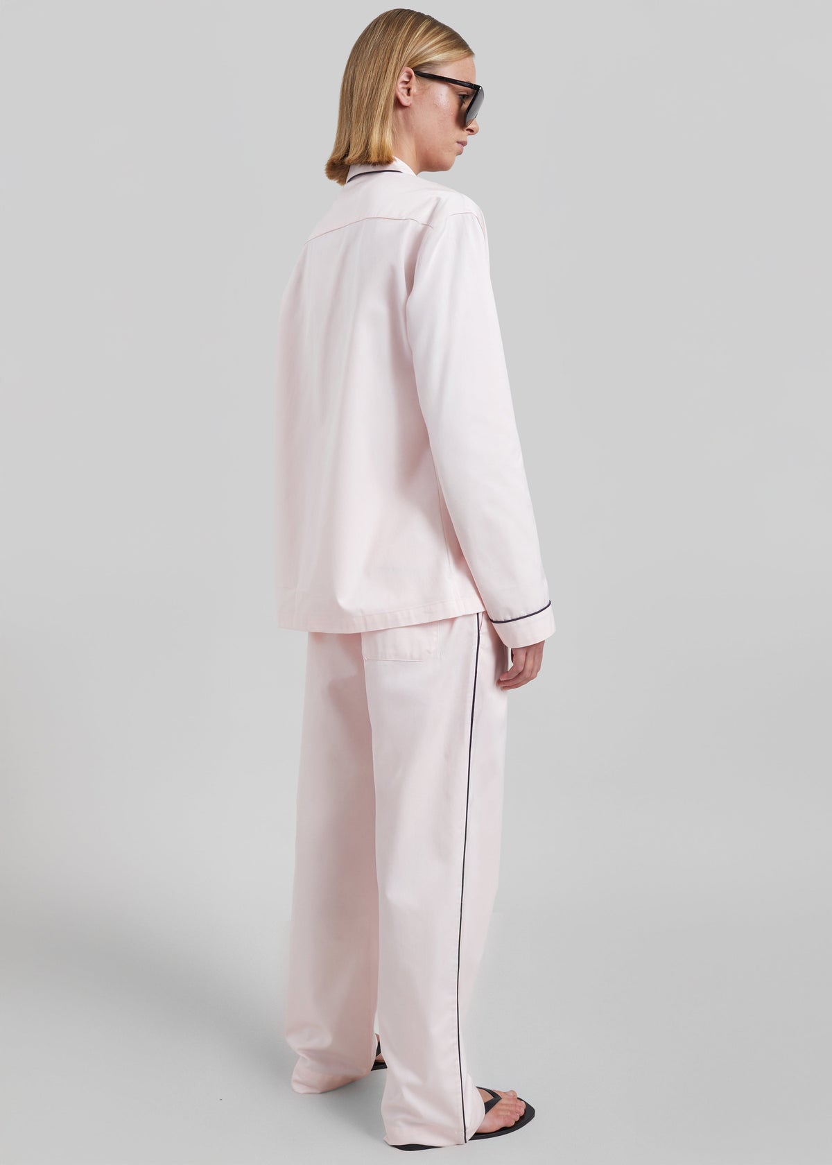 Tekla Sateen Pyjama Shirt - Porter – view 12 of 13