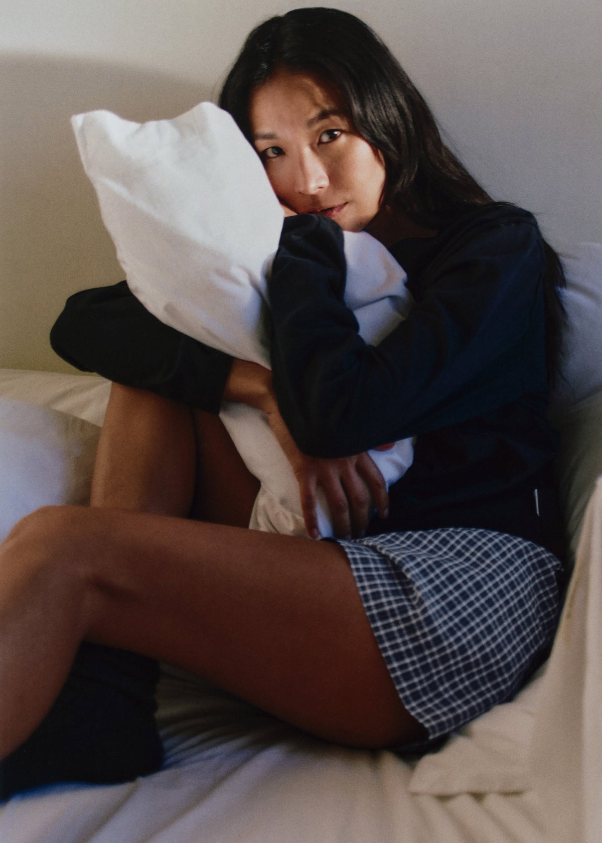 Tekla Fine Twill Shorts - Lanegan Checks – view 1 of 6