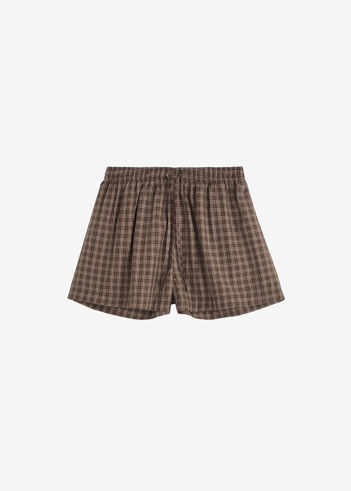 Tekla Fine Twill Shorts - Serra Checks – view 6 of 6